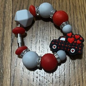 Handmade New Valentines Day Love truck Beaded Tumbler Stanley cup charm Bracelet